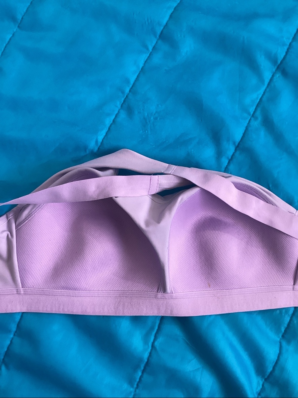 ALO Yoga Lilac Support Cropped Sports Bra - Picture 5 of 6